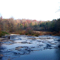 View of shoal creek from Highway 77
