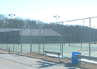 lighted tennis courts image